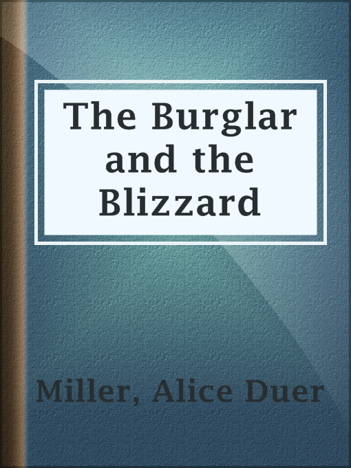 Cover image for The Burglar and the Blizzard